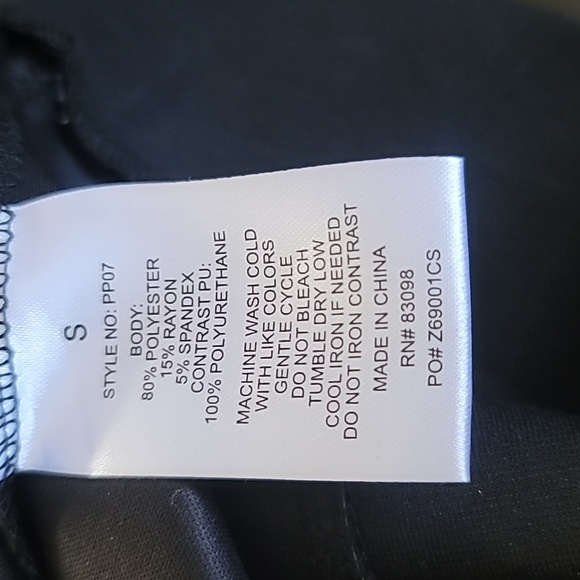 CI SONO black pants with faux leather panels - Picture 6 of 7